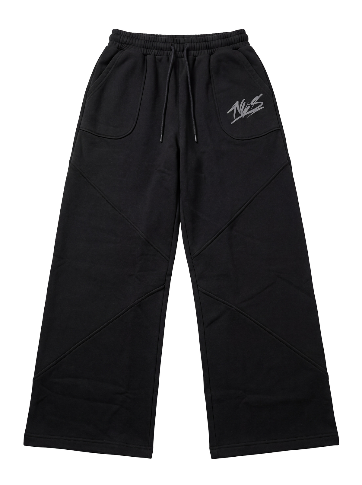NVIS® Signature Wide Sweatpants — Black